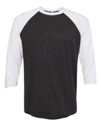 Unisex Customized 3/4 Sleeve Two-Tone Baseball Tee