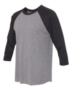 Unisex Customized 3/4 Sleeve Two-Tone Baseball Tee