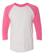 Unisex Customized 3/4 Sleeve Two-Tone Baseball Tee