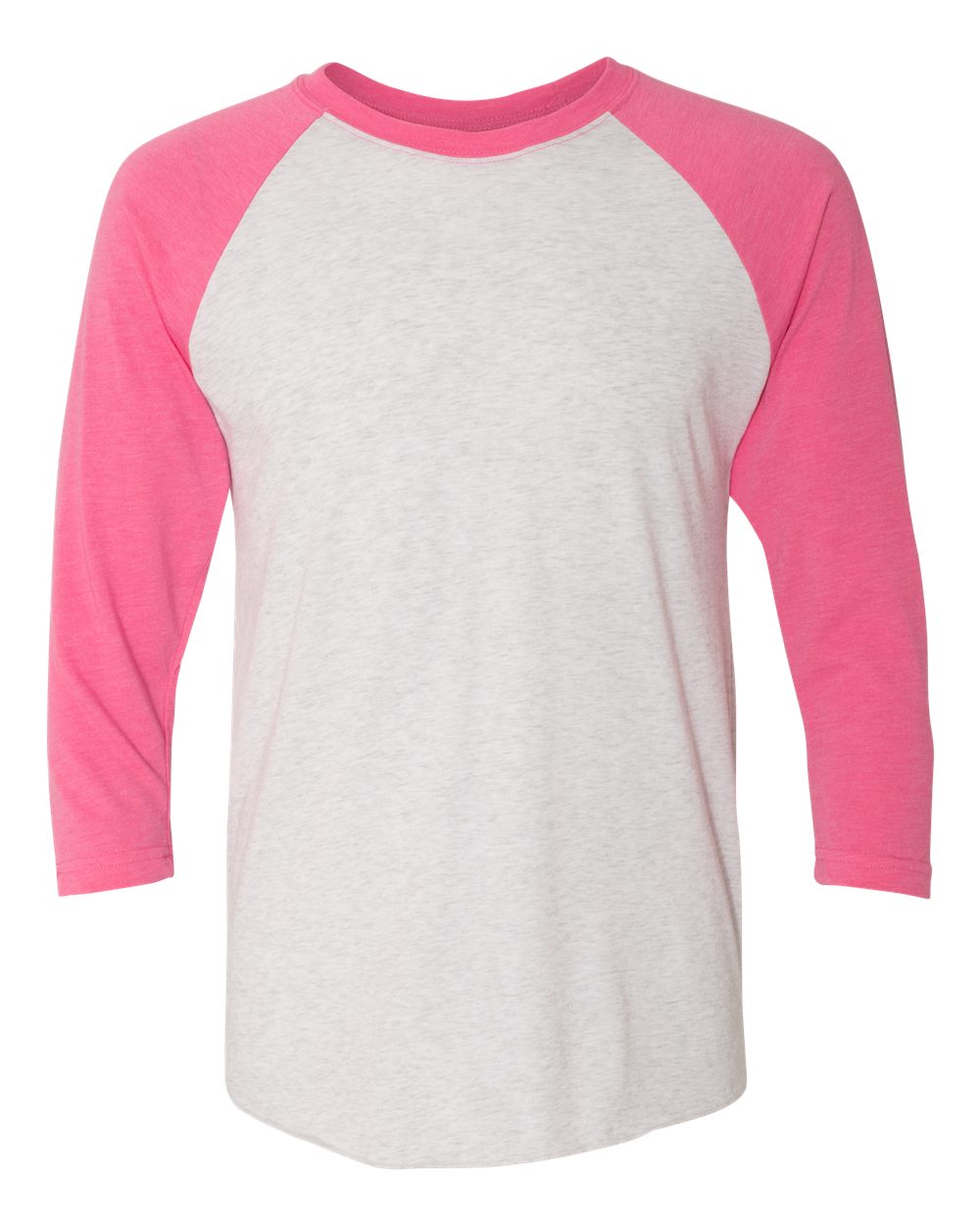 Unisex Customized 3/4 Sleeve Two-Tone Baseball Tee