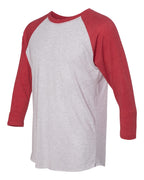 Unisex Customized 3/4 Sleeve Two-Tone Baseball Tee