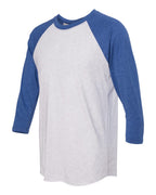 Unisex Customized 3/4 Sleeve Two-Tone Baseball Tee