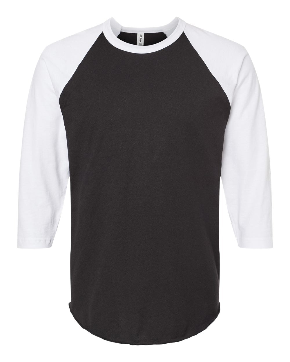 Unisex 3/4 Sleeve Two-Tone Baseball Tee