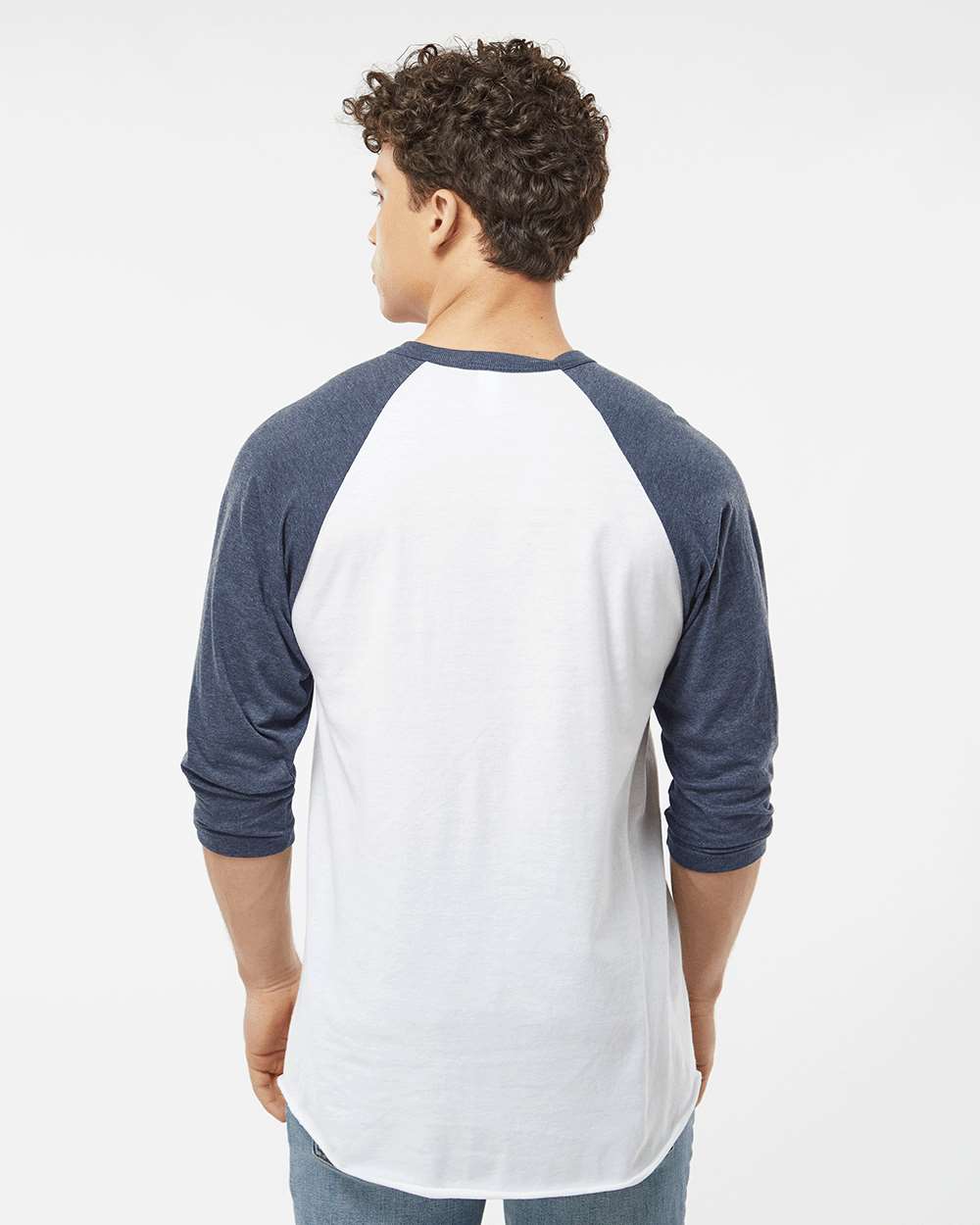 Unisex 3/4 Sleeve Two-Tone Baseball Tee