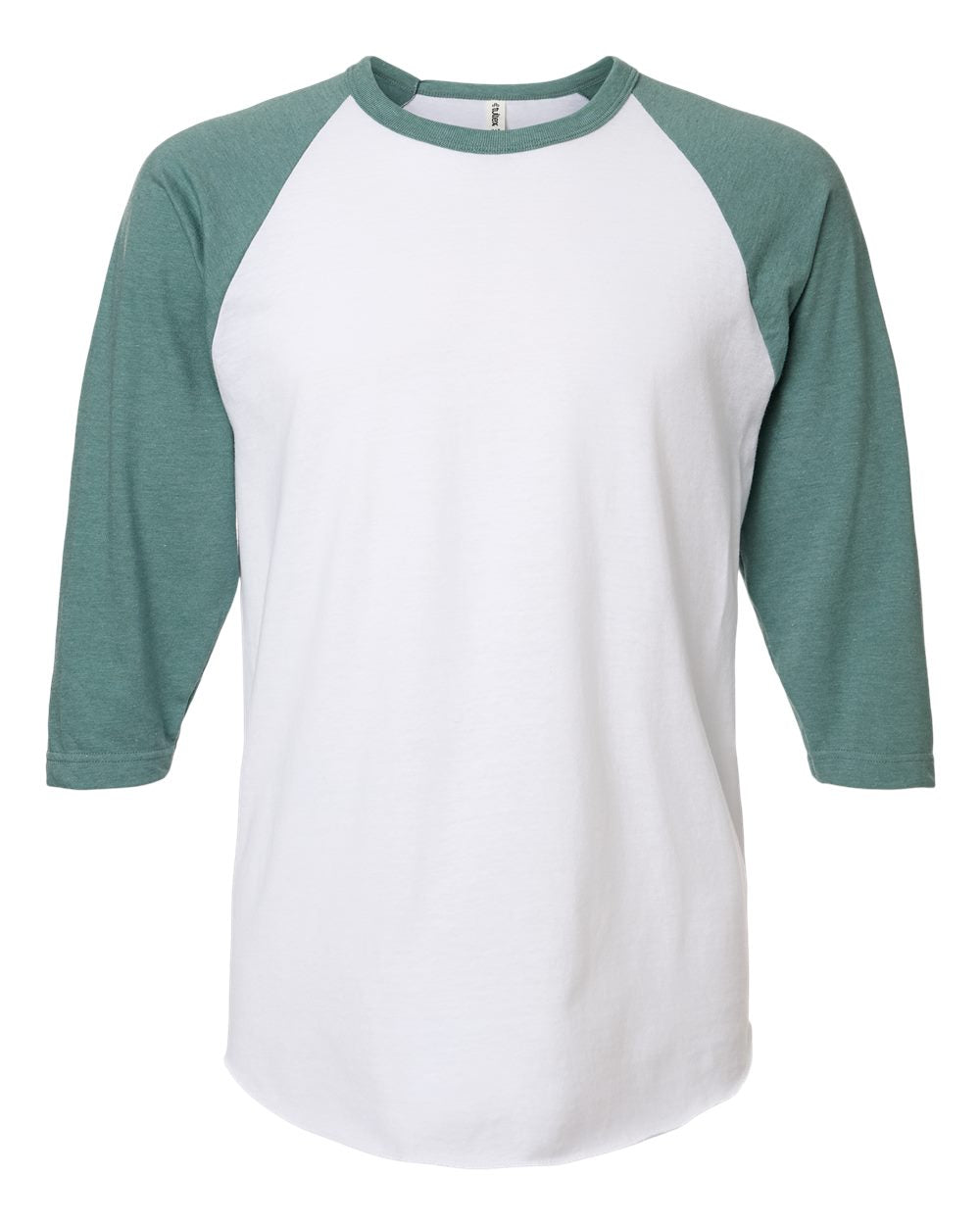 Unisex 3/4 Sleeve Two-Tone Baseball Tee